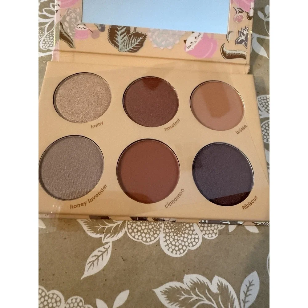Winky Lux Mini Latte Kitten 6 Shade Eyeshadow Palette Warm Neutral Shades NEW